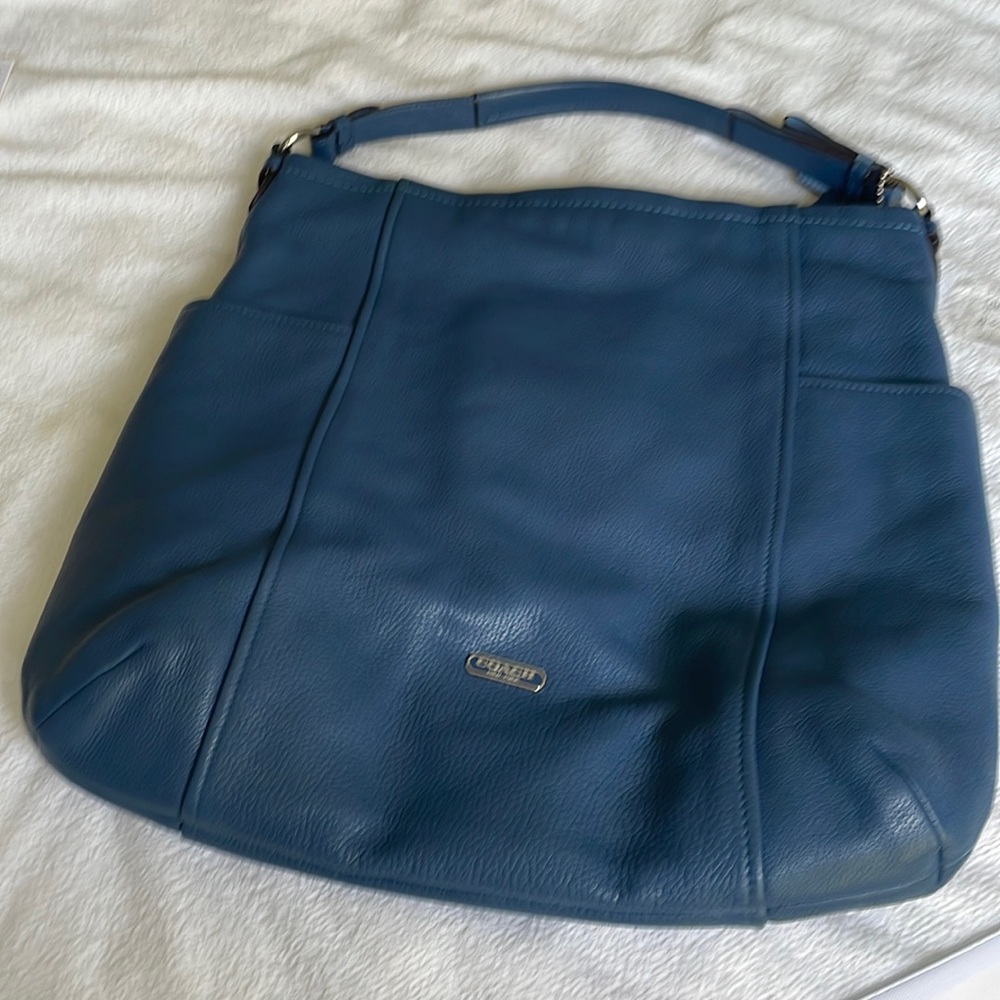 Large Cobalt Blue Coach Bag